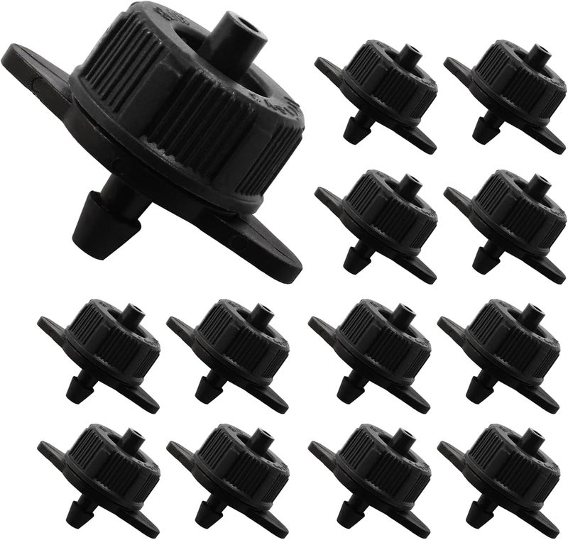 Rierdge 60 Pcs Drip Irrigation Emitters, 1 GPH Pressure Compensating, Minimalist Style, Plastic Material - Image 1